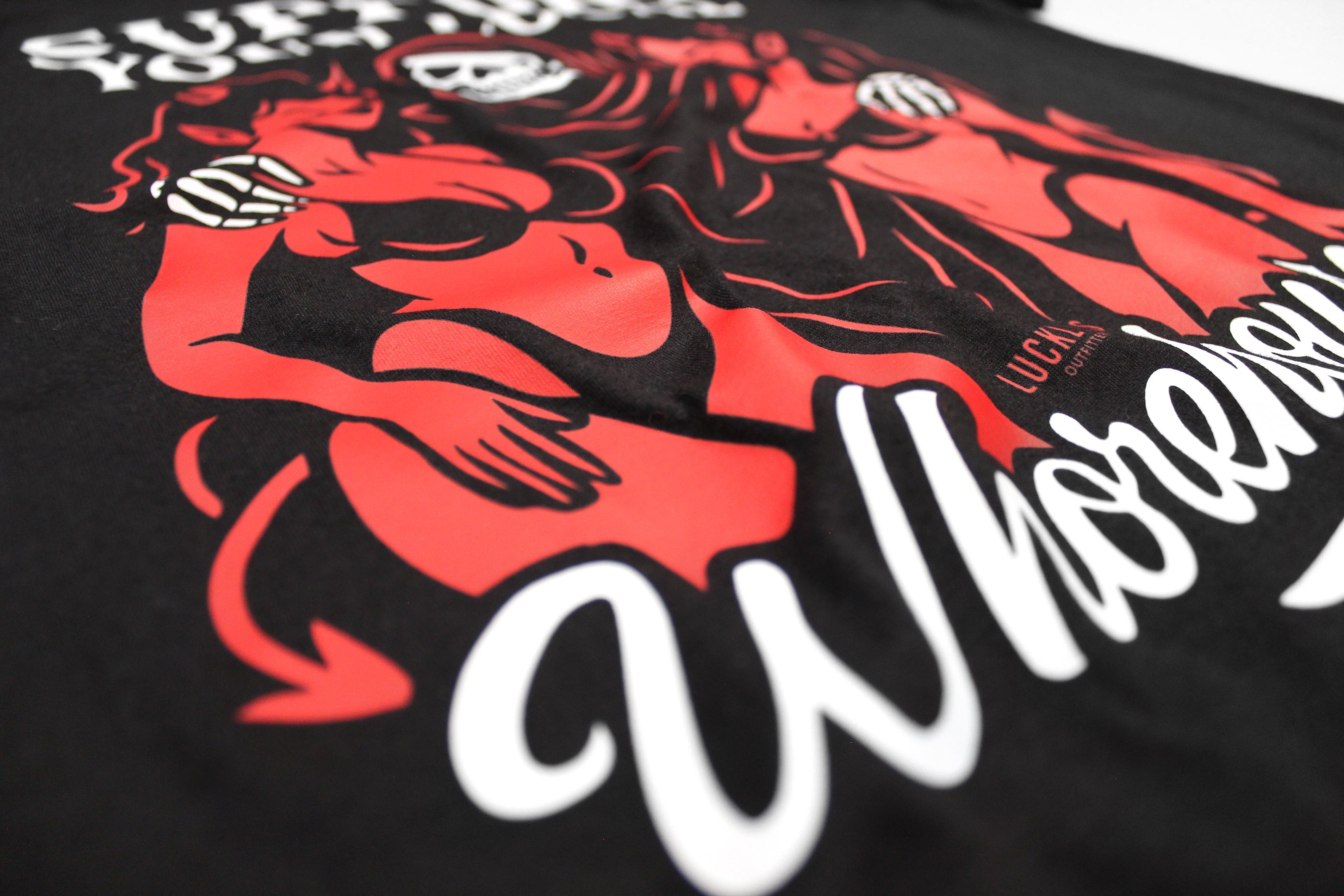 Support Your Local Whorehouse | Funny Men's Black Graphic T-Shirt